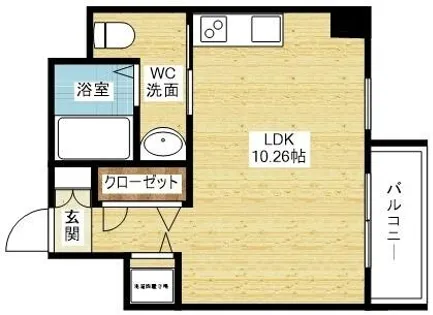 FEEL三国【6階】の間取り