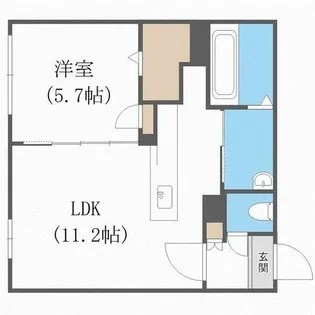 カヌレ【1階】の間取り