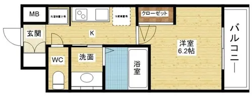 エステムコート新大阪XIIIニスタ【8階】の間取り