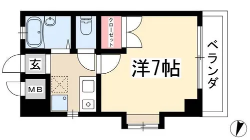 アーバンハイツ八事【3階】の間取り