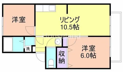 プレジール加納Ⅰ【2階】の間取り