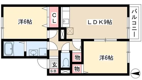 メゾンラフィーネ【2階】の間取り