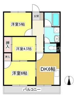 丸和グリーンハイツ【303号室】の間取り