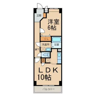 1LDKの間取り画像