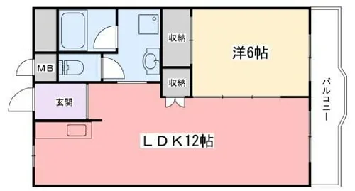 インタービレッジ南今宿【8階】の間取り