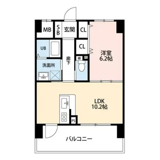 セジュール小牧【4階】の間取り