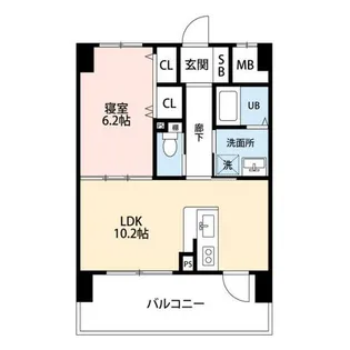 セジュール小牧【7階】の間取り