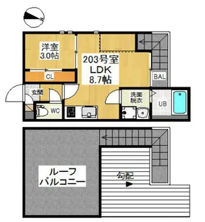 grandtic Etincelle【2階】の間取り