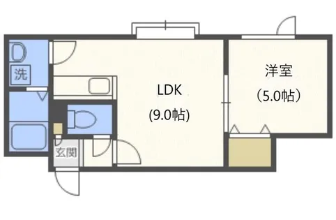 メゾンド咲良【1階】の間取り