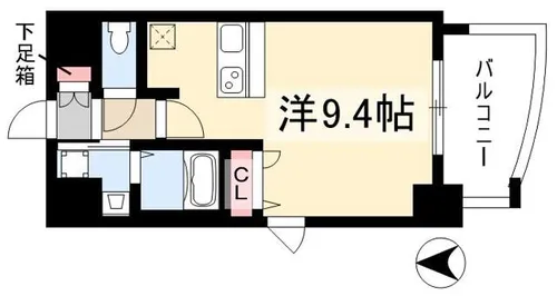 プレサンス泉アーバンゲート【4階】の間取り