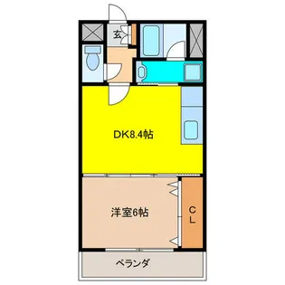 グレイスコート【5階】の間取り