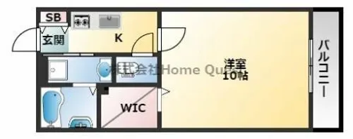メゾンK【A203号室】の間取り