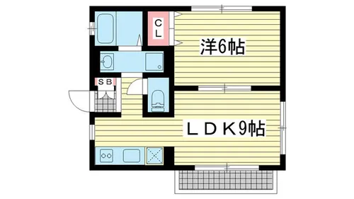 中山手ガーデンパレスC棟【2階】の間取り