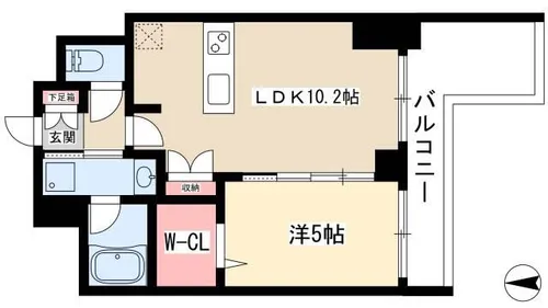 プレサンス丸の内城雅【1206号室】の間取り