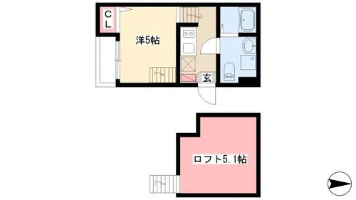 ディアコート新栄【101号室】の間取り
