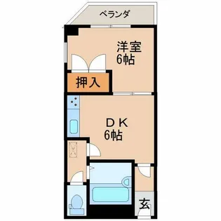 シャンティイ和歌浦【1階】の間取り