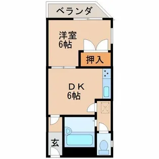 シャンティイ和歌浦【2階】の間取り