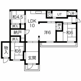 真駒内柏丘団地A4-9号棟【105号室】の間取り