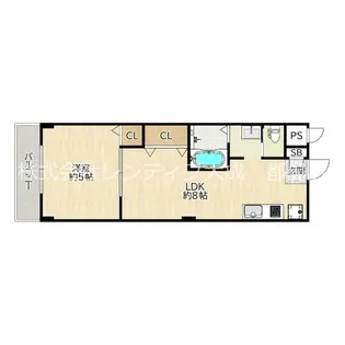 大阪府大阪市旭区中宮3丁目【マンション】の間取り