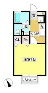 プリマベーラ春【2-D号室】の間取り