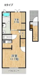 メゾン・ドゥ・ジェルメA棟B棟【2階】の間取り