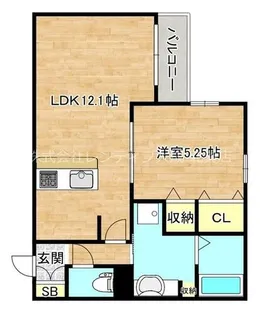 ヴィレッタ勝山南【1階】の間取り