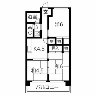 第1モナミマンション【3階】の間取り