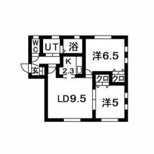 アゼリア札幌北【2階】の間取り
