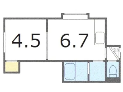 北海道札幌市手稲区富丘四条4丁目【アパート】の間取り