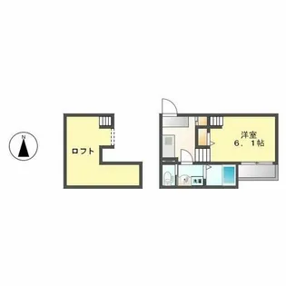 クレオ庄内通六番館【105号室】の間取り