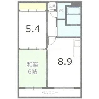 北海道札幌市手稲区富丘三条5丁目【マンション】の間取り