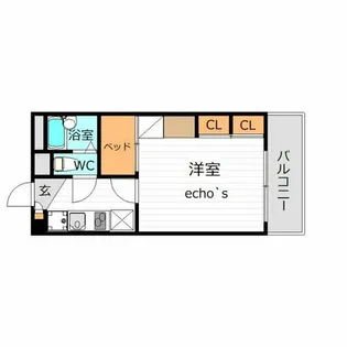 レオパレス城南【1階】の間取り