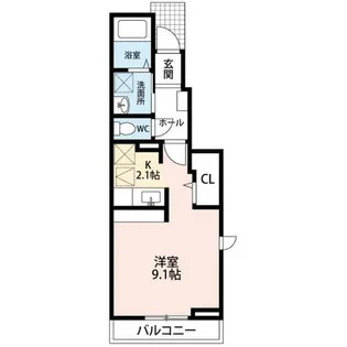 ヴィラ【1階】の間取り