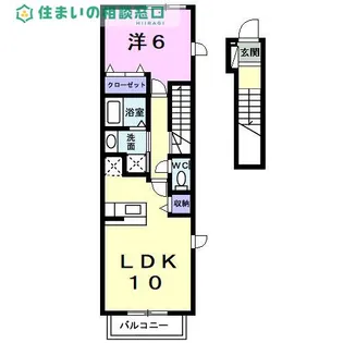 愛知県碧南市池下町1丁目【アパート】の間取り