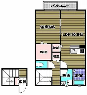 クレストコートB棟【2階】の間取り