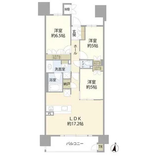 プラセシオン赤池ファースト(060020)【5階】の間取り