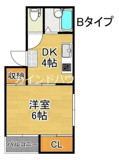 ウィステリア北島1号館【4階】の間取り