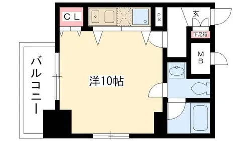 リヴシティ大須【3102号室】の間取り