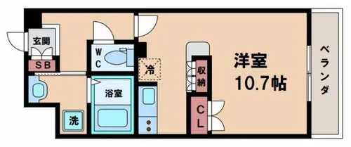 ARCO ROSA【6階】の間取り