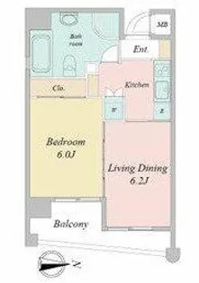 レインボーピア八熊【0403号室】の間取り