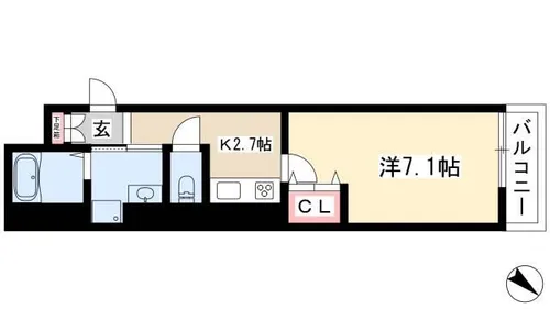 ラコルタ ブローン【1階】の間取り
