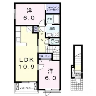 コート アプルーバル ネオ Ⅱ【2階】の間取り
