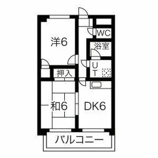 グリーンヒル岡弥【3A号室】の間取り
