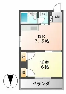 パークサイドメゾン伏見【8階】の間取り
