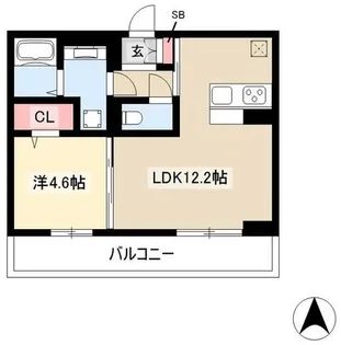ソレイユ【B202号室】の間取り