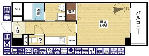 セレッソコート新大阪【3階】の間取り