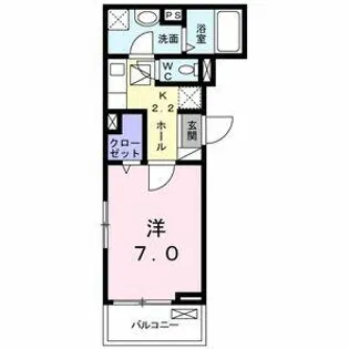 サニーフラット【101号室】の間取り