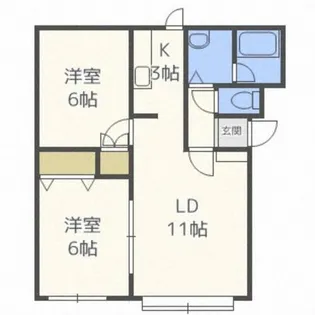 サウスヒルミスマイ【1階】の間取り