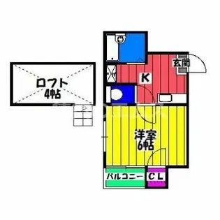 ティーファイブ竹下【1階】の間取り