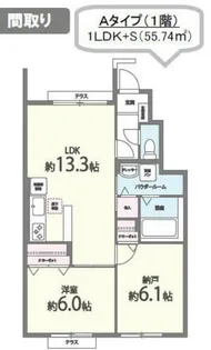 カーサベージュⅢ【1階】の間取り